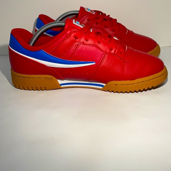 Fila Classic Red/Blue/White Retro Style Sneaker Men’s 6 Womens 8 - Picture 8 of 10
